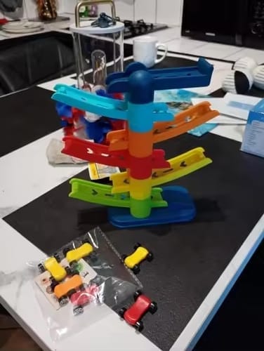 Customer photo review of RaceCascade™ – Stackable Car Racing Tower