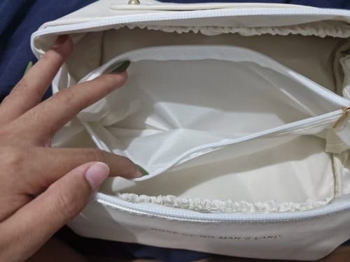 Customer photo review of Zippered Makeup Organizer Bag for Travel and Daily Use