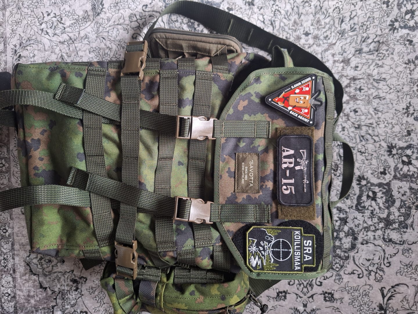 Customer photo review of Jääkäri S backpack