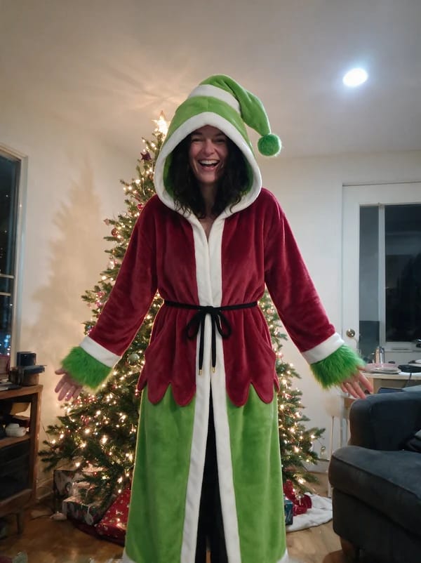 Customer photo review of Heated Wearable Blanket