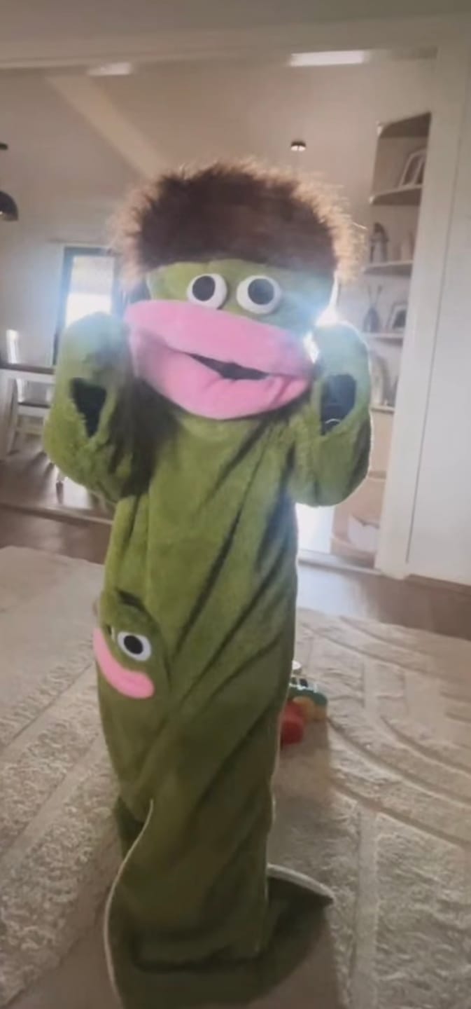 Customer photo review of Snuggo™ Monster Onesie