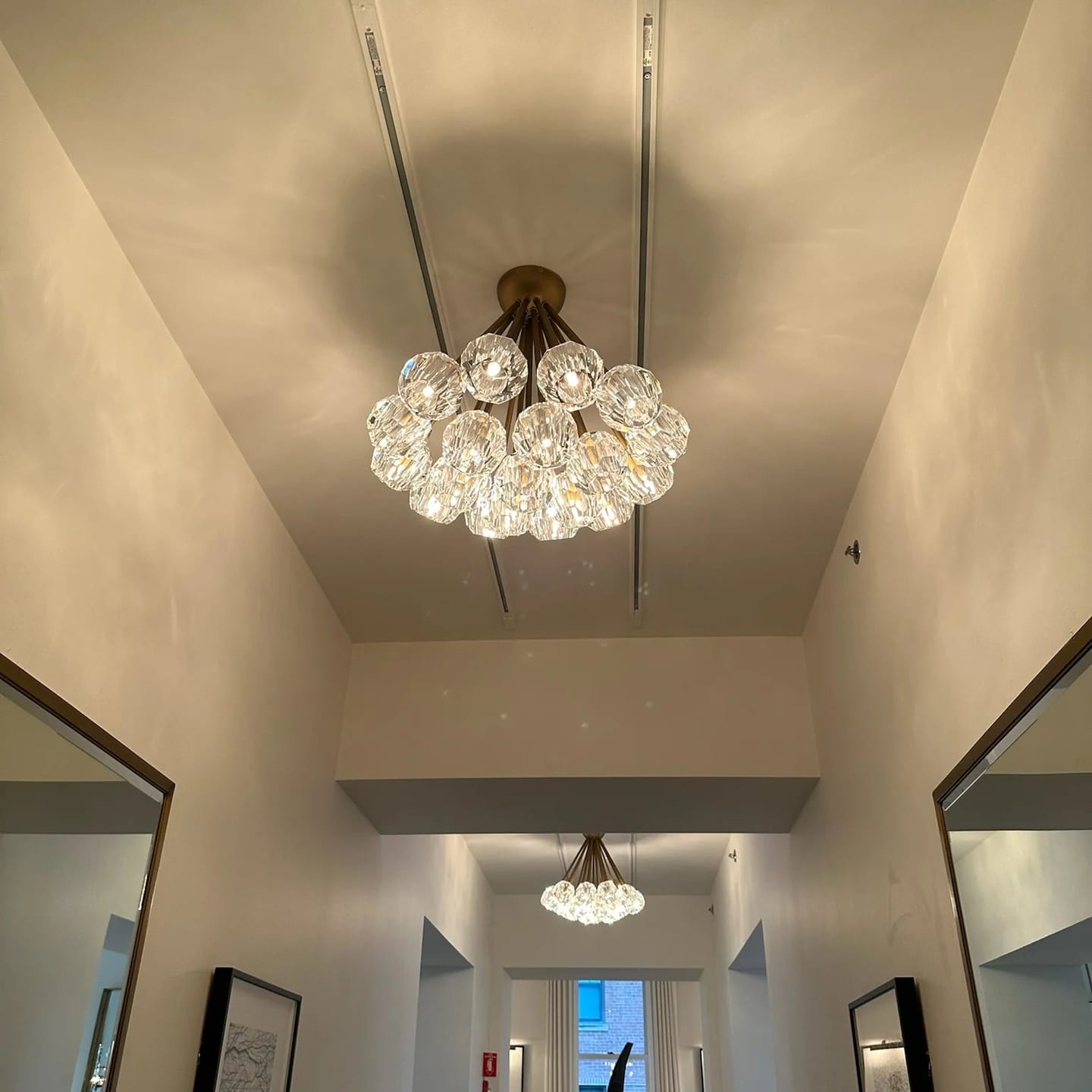 Customer photo review of Boula Da Cristal Clear Glass Flushmount