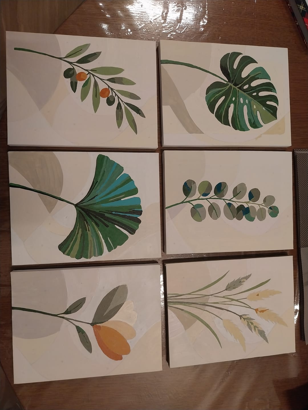 Customer photo review of 6 Mini Paintings - Botanical Set