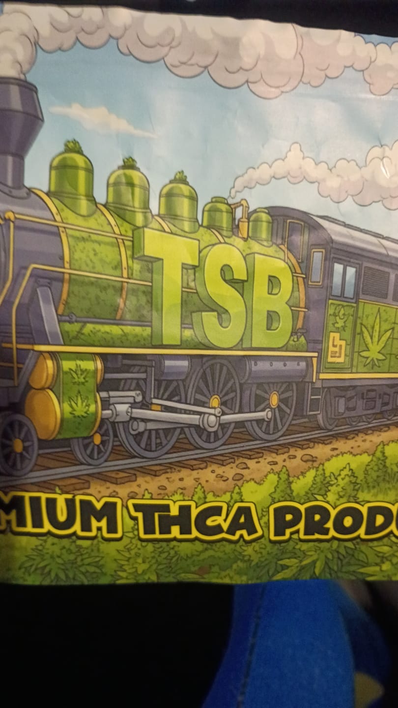 Customer photo review of Blue Sharpiez THCA Flower