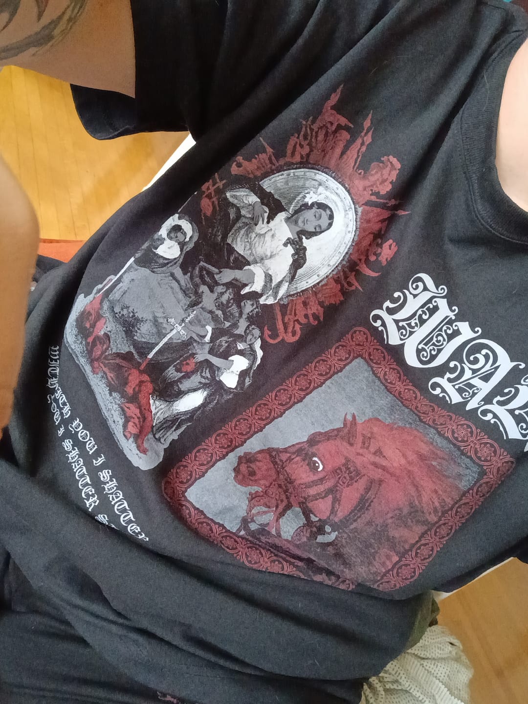 Customer photo review of War Oversized Tee - The Four Horsemen