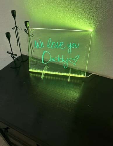 Customer photo review of GlowSketch™ – LED Drawing & Message Board