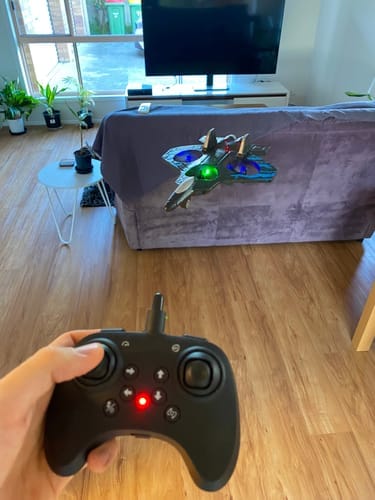 Customer photo review of StarFighter™ RC Jet – Ultimate Indoor Flight Experience!