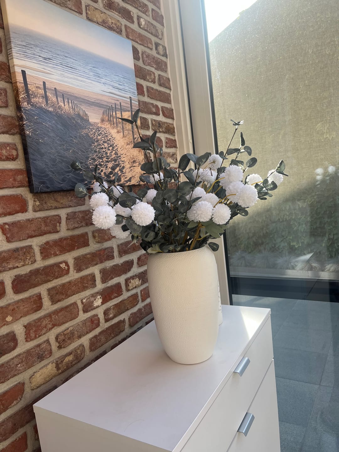 Customer photo review of Samengesteld boeket - Groen & Wit