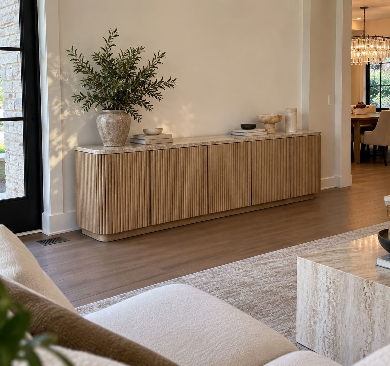 Customer photo review of Ethenra Emperador Sideboard