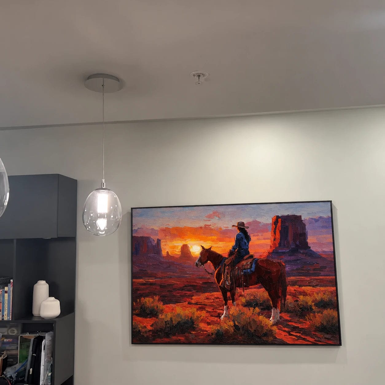 Customer photo review of Western Landscapes Art｜Monument Sunset Rider