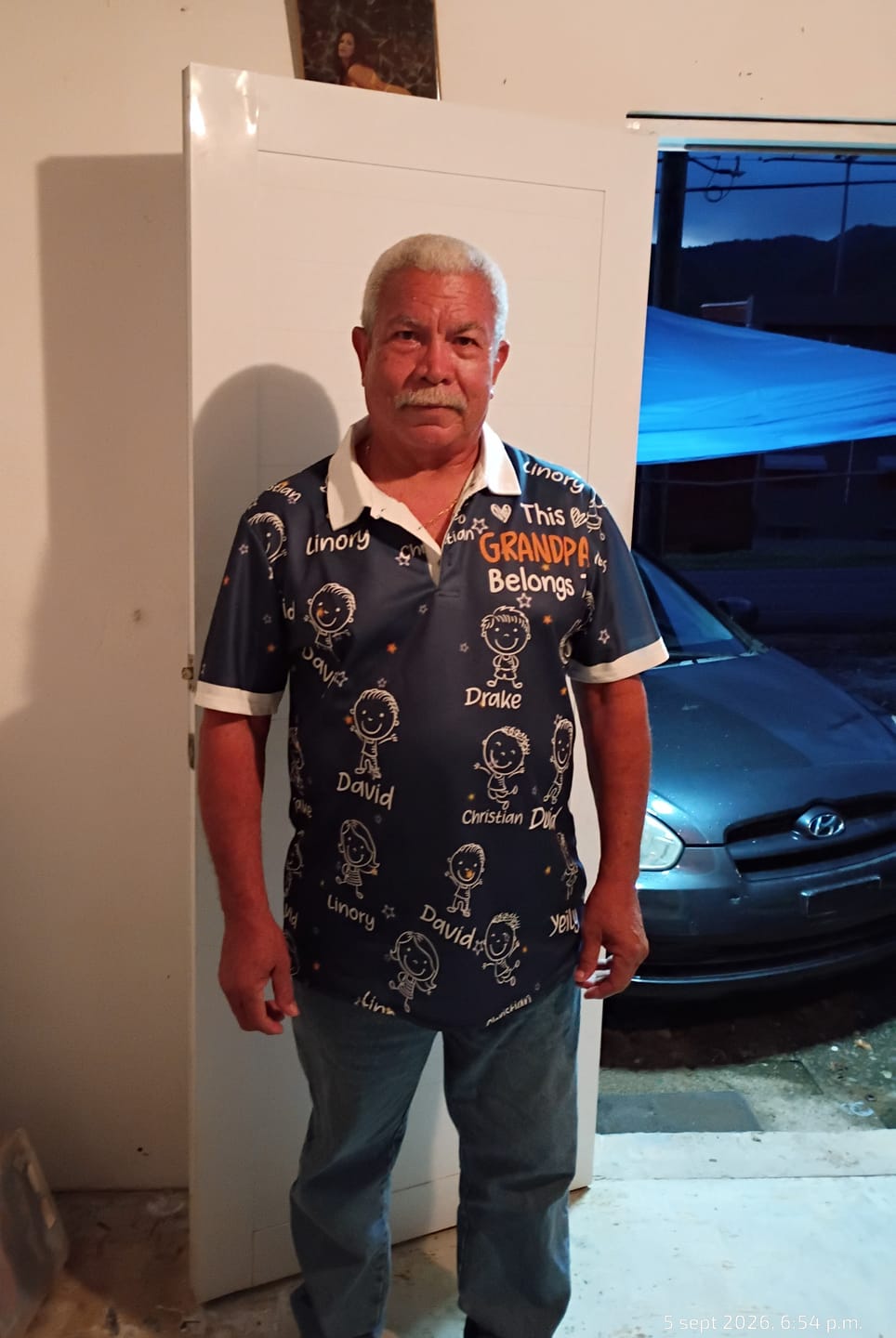 Customer photo review of This Grandpa Belongs To Doodle - Personalized Polo Shirt
