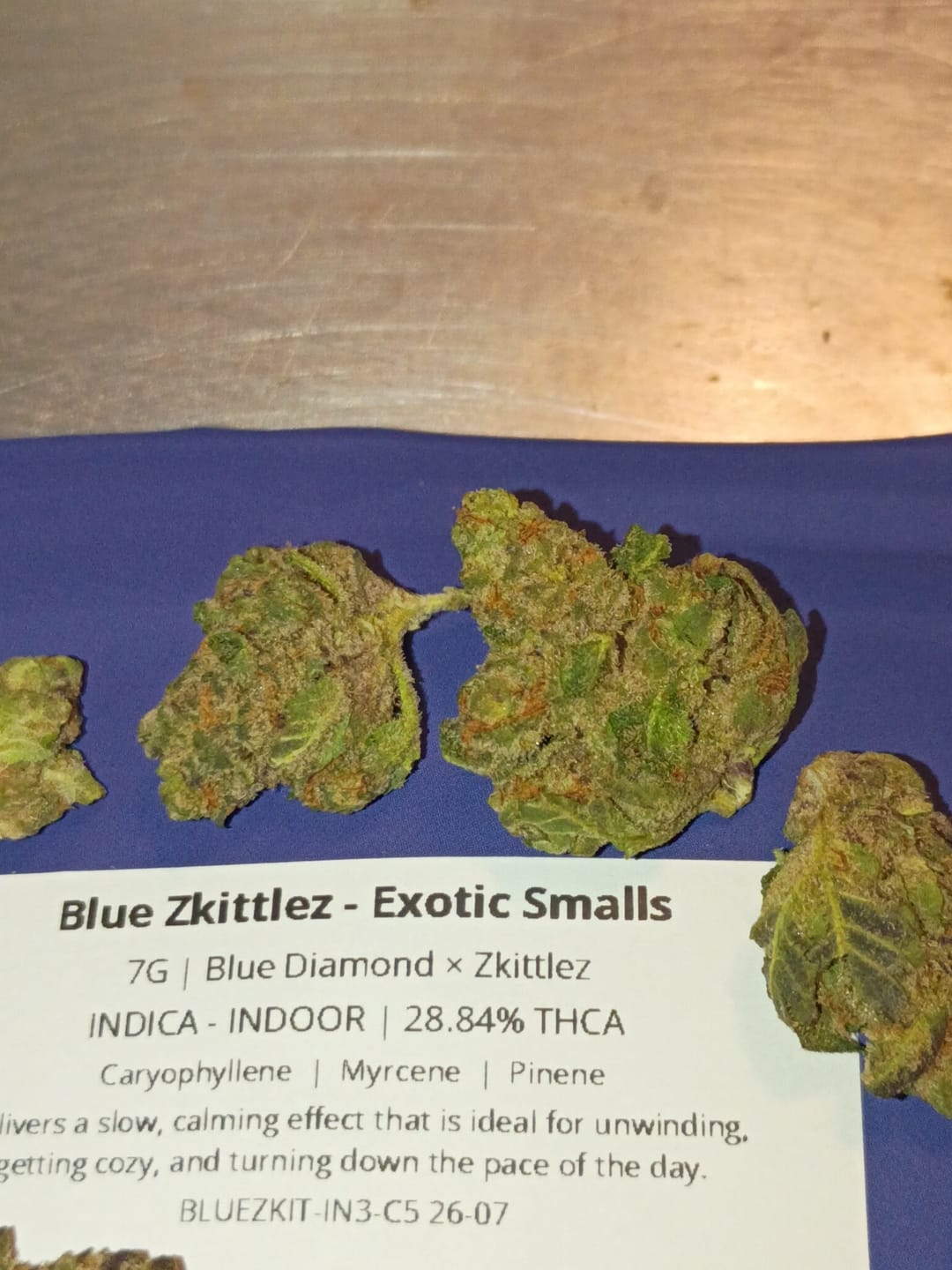 Customer photo review of Blue Zkittlez - Exotic Smalls