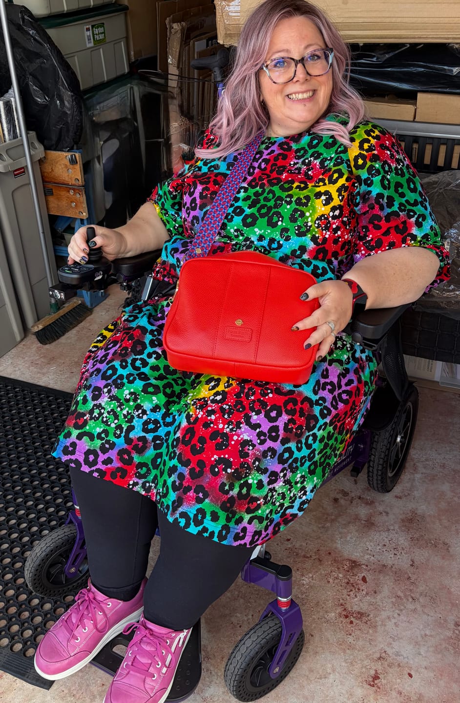 Customer photo review of Wide-Seat Electric Wheelchair Powerchair Freedom Elite ST