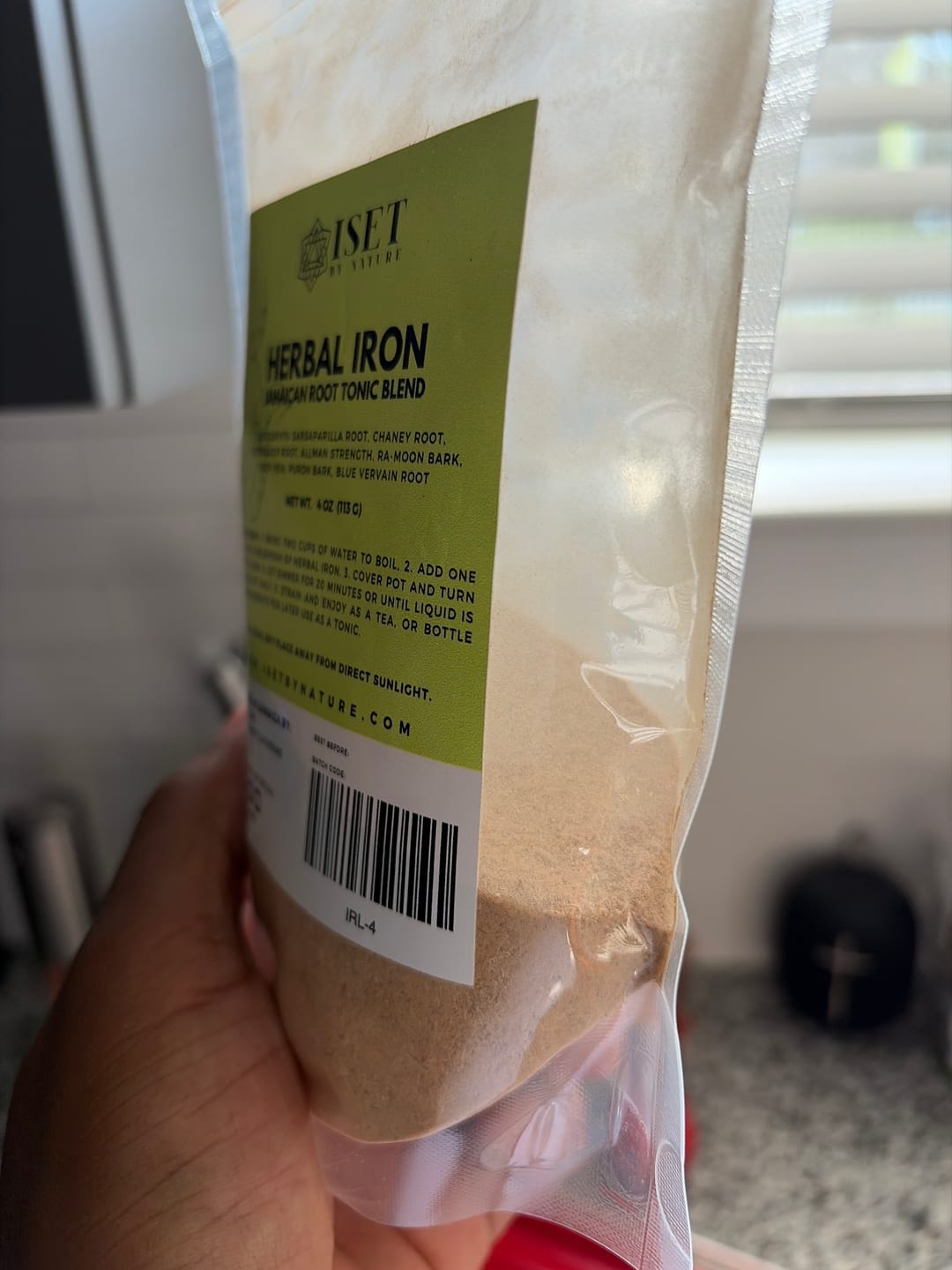 Customer photo review of Herbal Iron Roots™ Formula