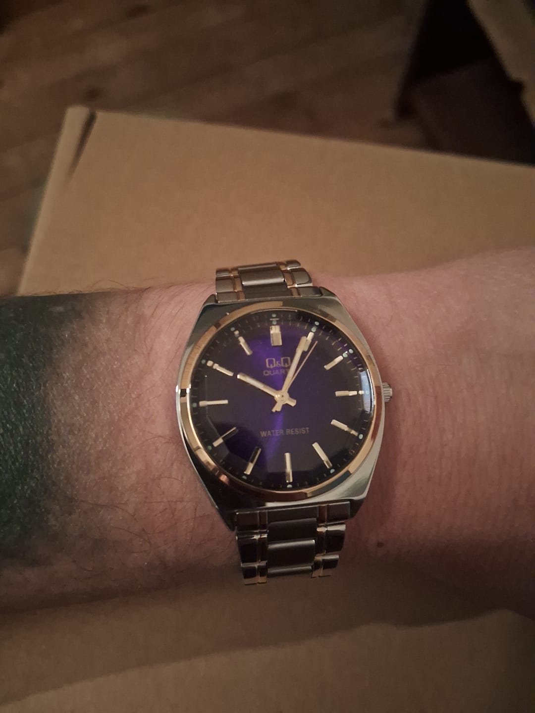 Customer photo review of Reloj Q&Q JDM QB78-412 Cristal Mineral Biselado 36mm