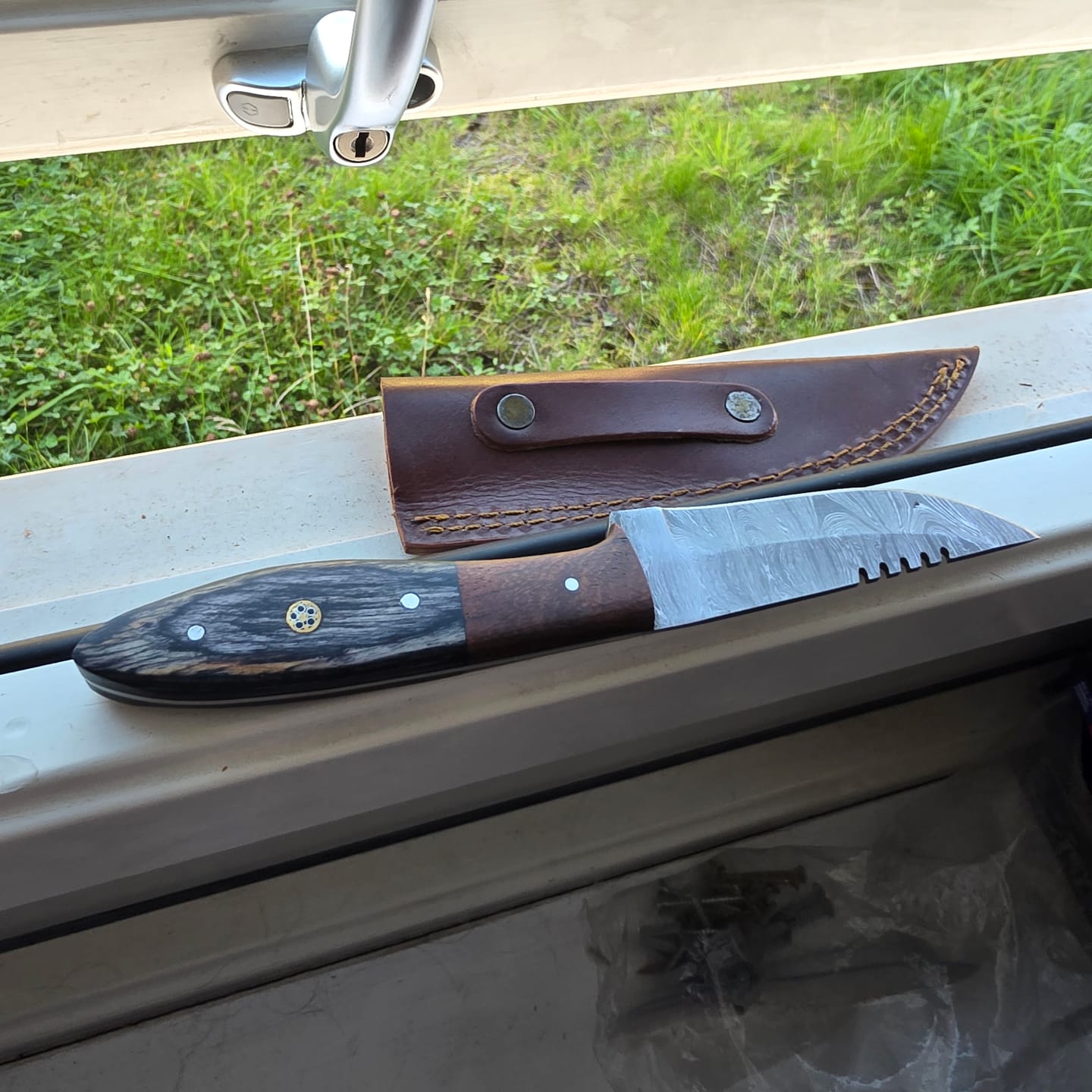 Customer photo review of Seconds Damascus Knife