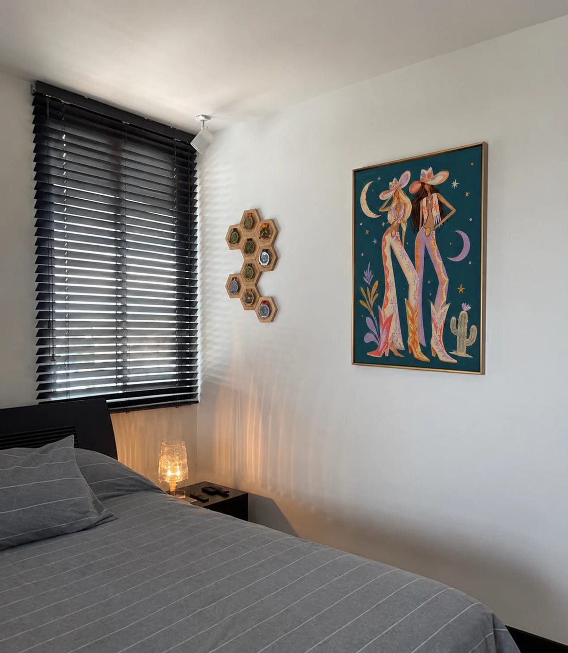 Customer photo review of Western Pop Art｜Starlit Cowgirl Duo