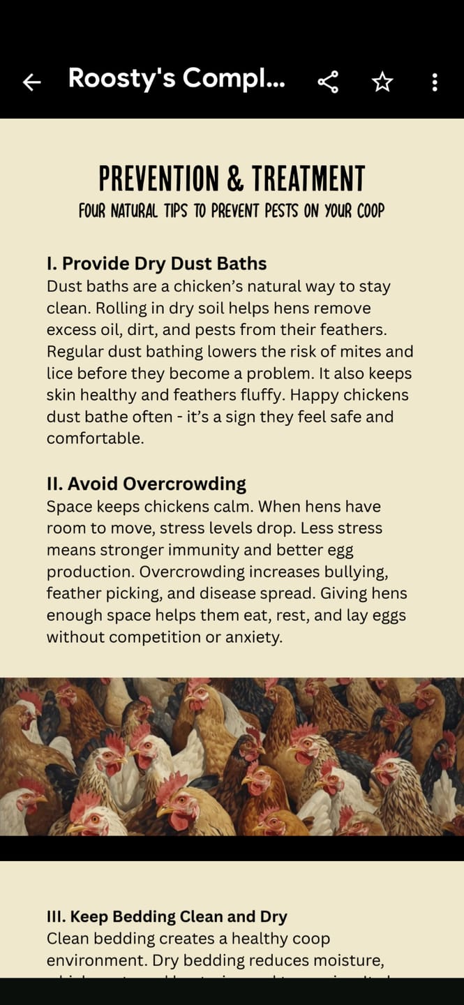 Customer photo review of Complete Guide to Healthy Chickens and Better Eggs (Digital Guide)