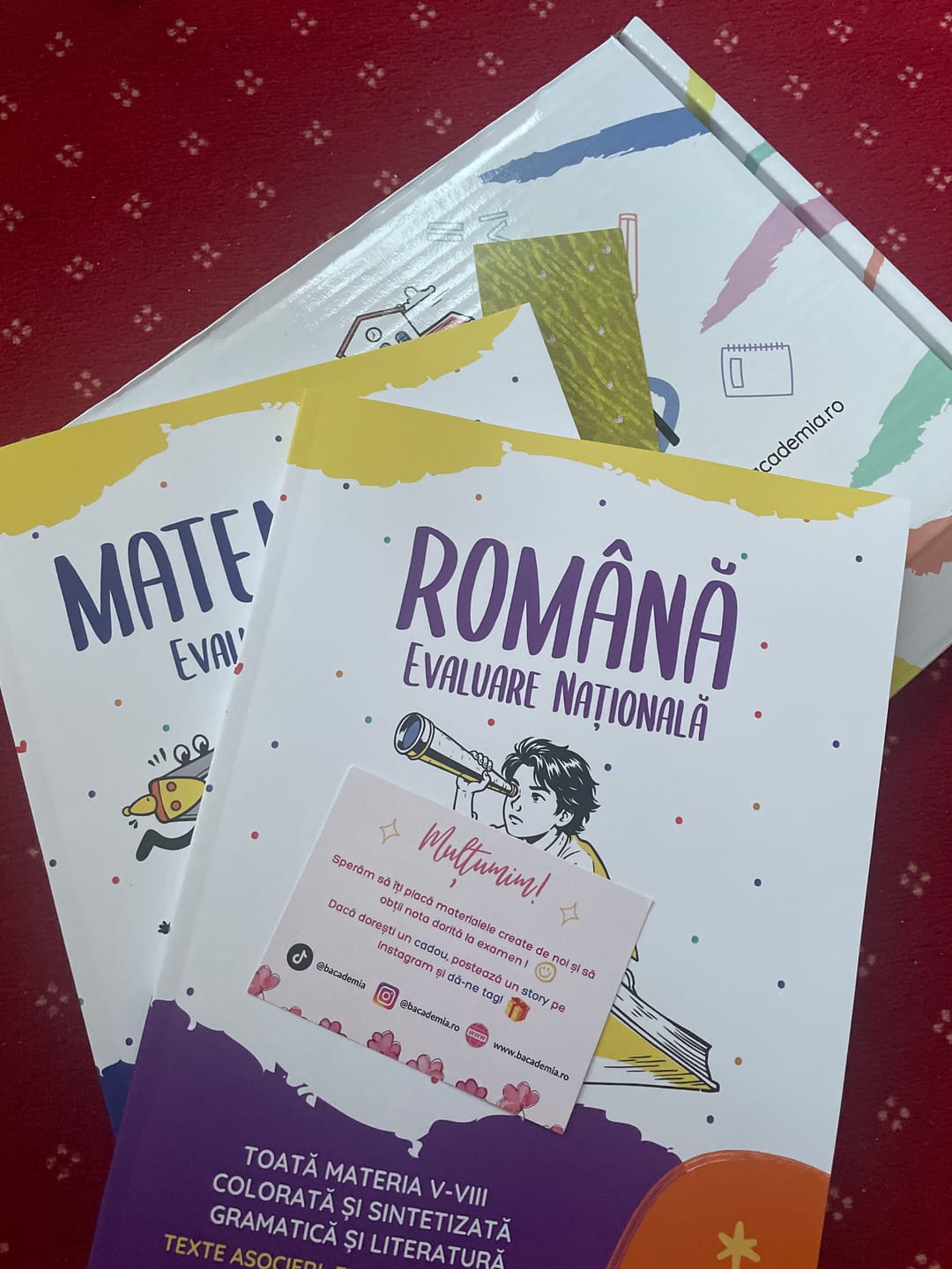 Customer photo review of Pachet Evaluare Națională (Română + Matematică) Bacademia