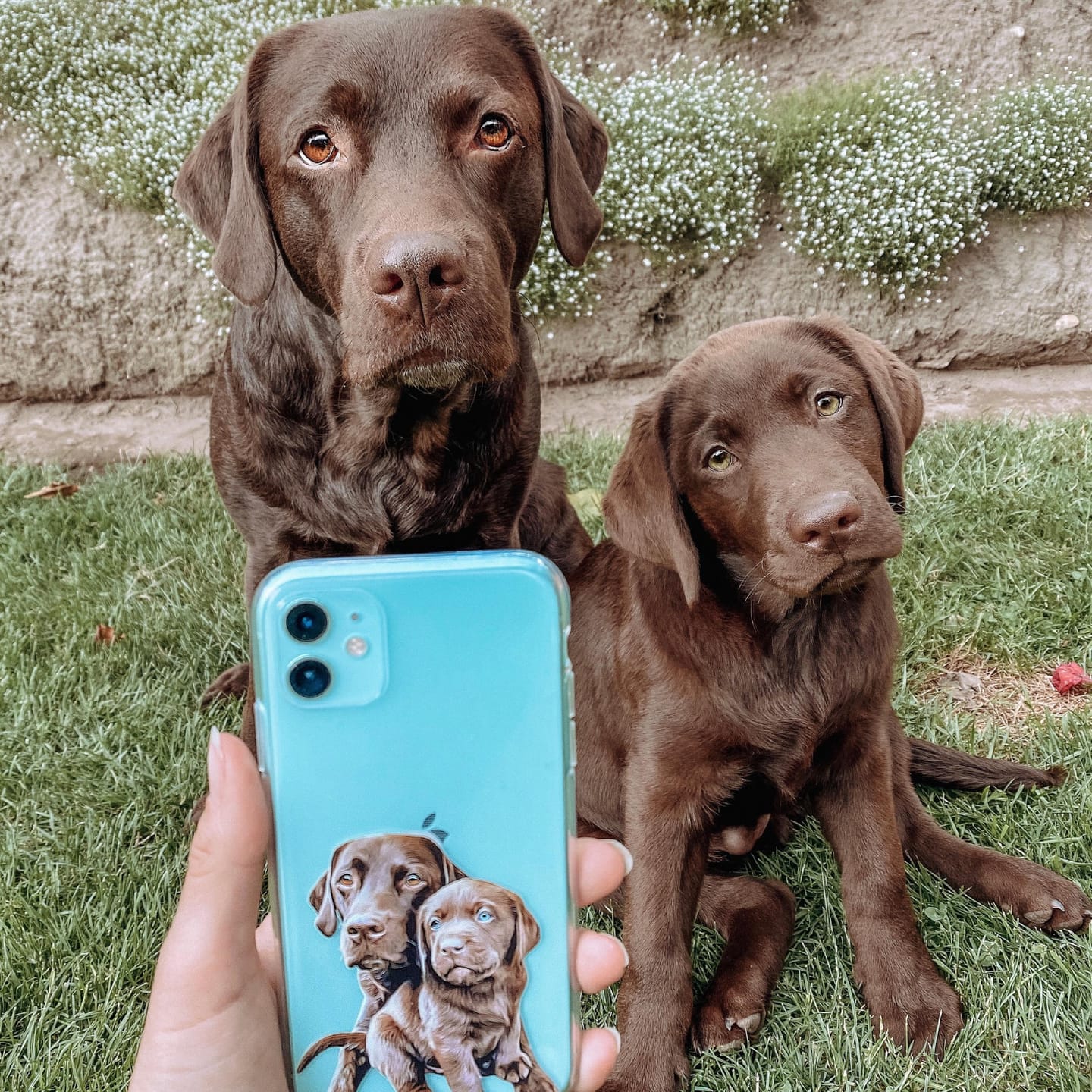 Customer photo review of Personalisierte Handyhülle - Portrait