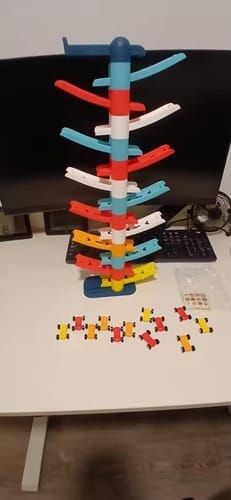Customer photo review of RaceCascade™ – Stackable Car Racing Tower