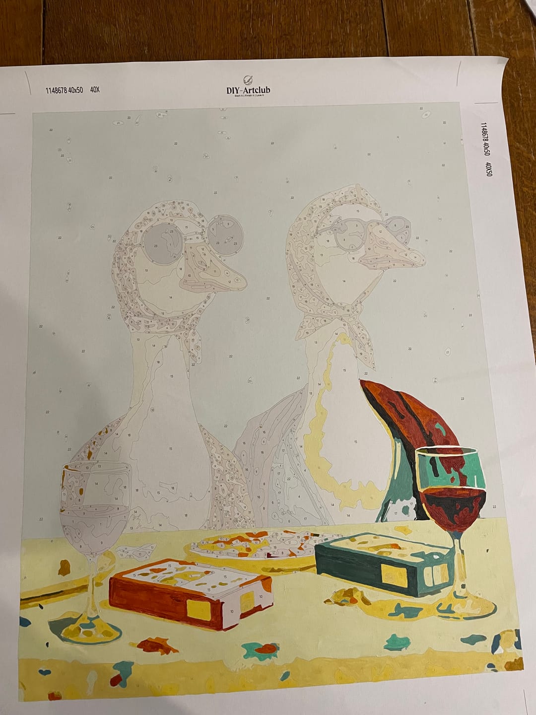 Customer photo review of Goosips | Paint by Number