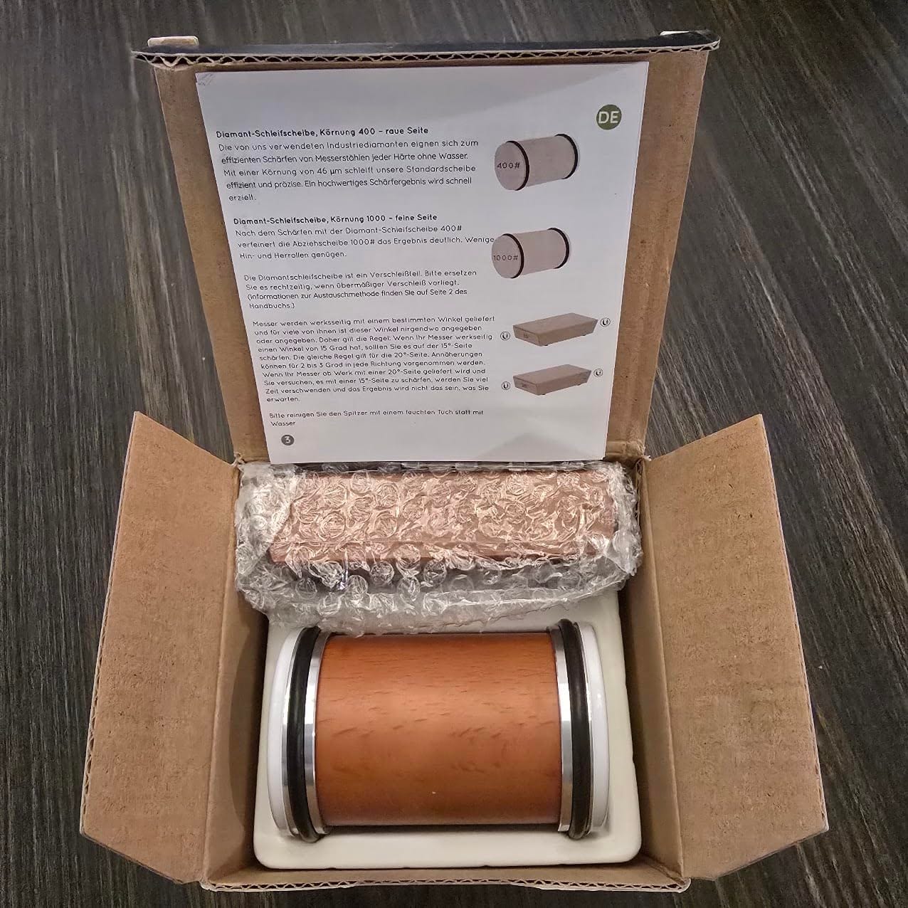 Customer photo review of Nonna's Rolling Knife Sharpener