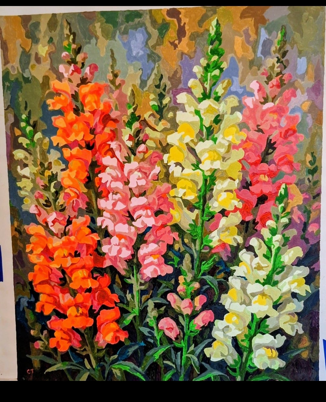 Customer photo review of Snapdragon Spikes Bright (80 Color Paint by Numbers)