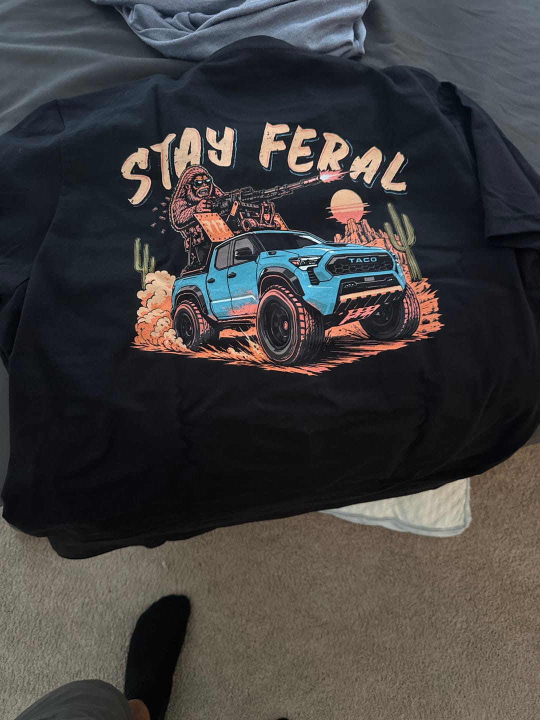 Customer photo review of Stay Feral Shirt