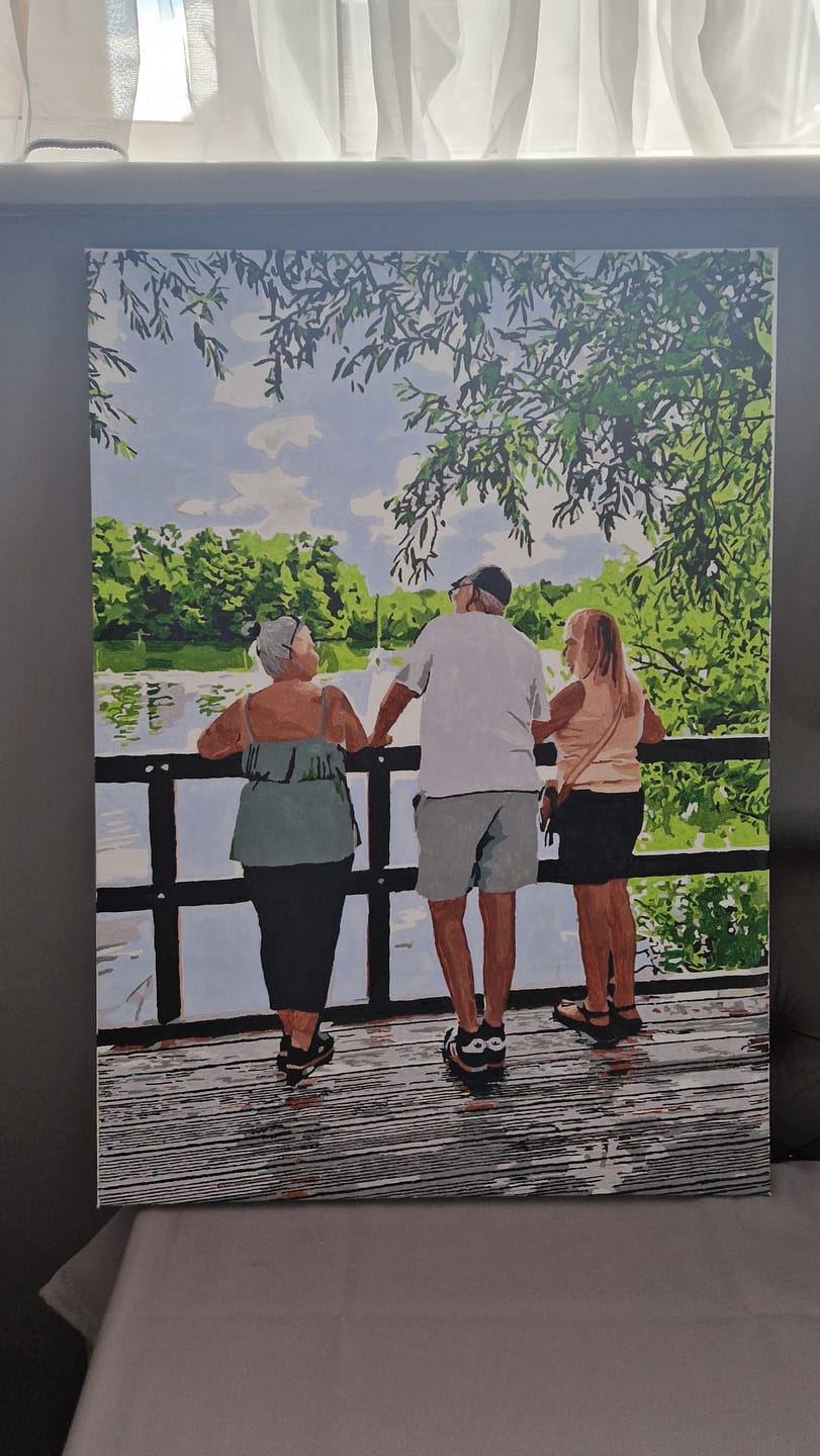Customer photo review of Custom Paint By Numbers