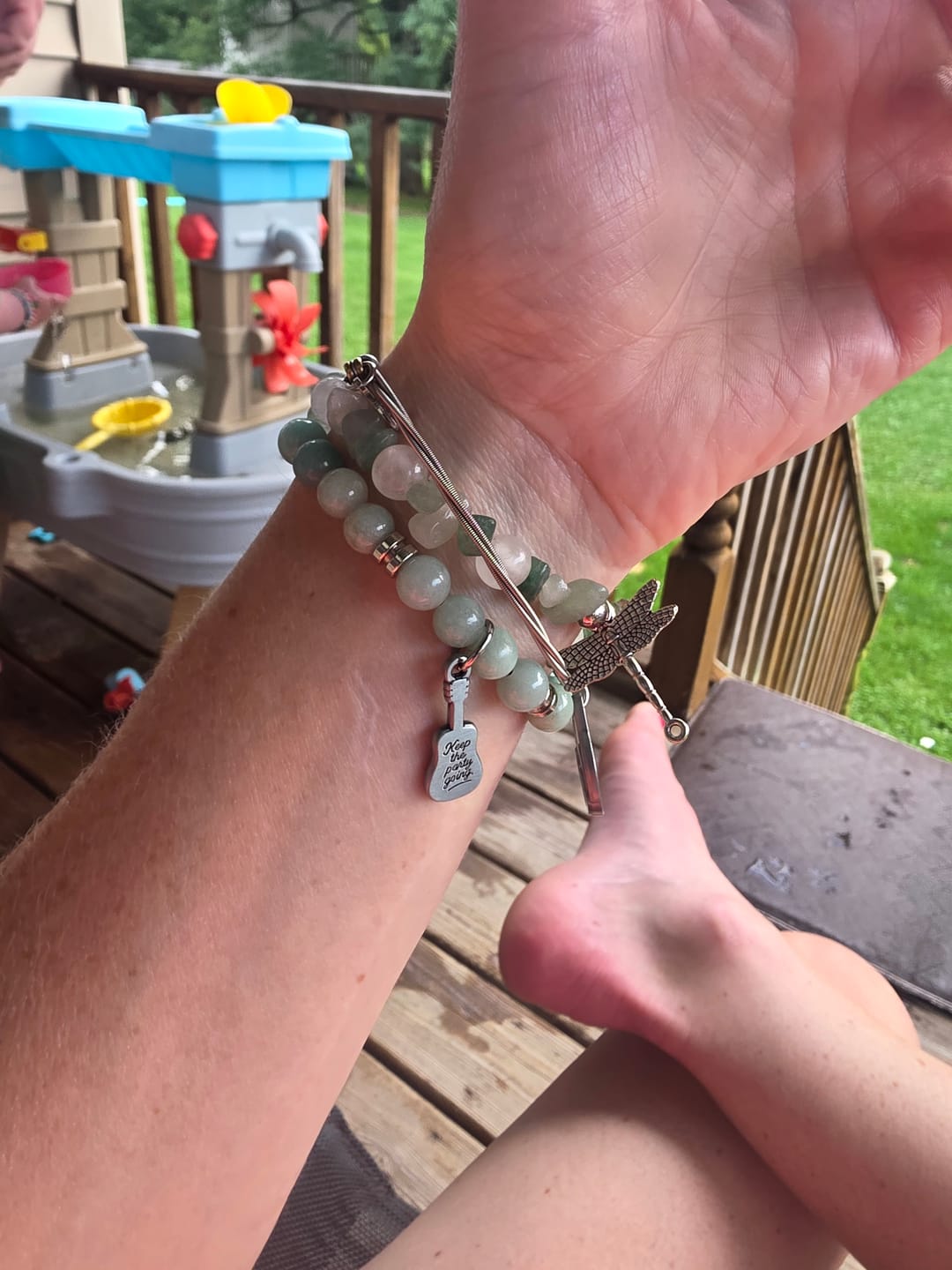 Customer photo review of 2026 Jimmy Buffett Day Beaded Bracelet