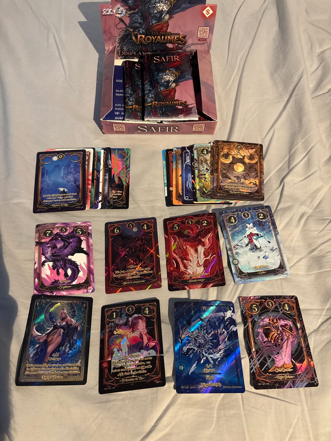Customer photo review of 3 Boosters Trois Royaumes