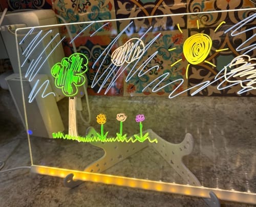 Customer photo review of GlowSketch™ – LED Drawing & Message Board