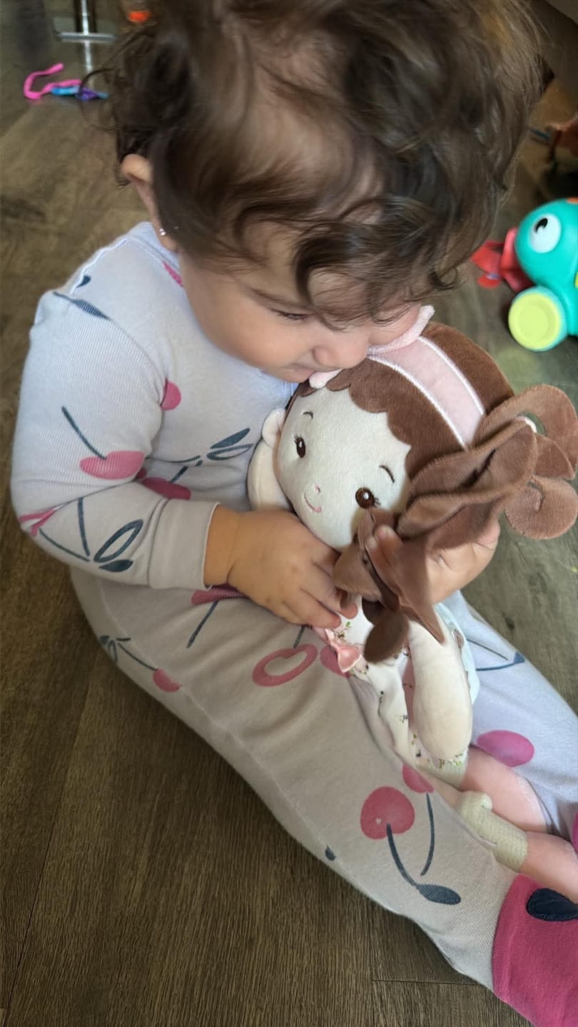 Customer photo review of Leyadoll Soft Plush Personalized Leya Doll, My First Baby Doll