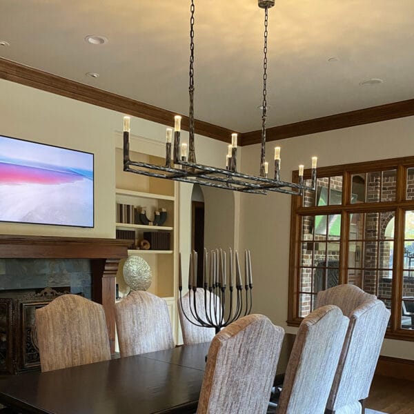 Customer photo review of Thadius Linear Chandelier