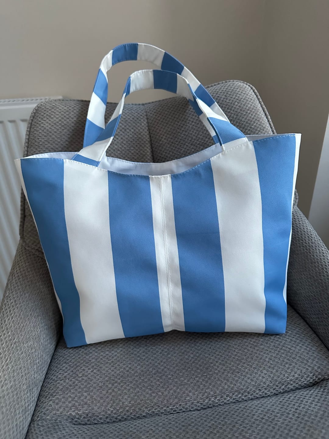 Customer photo review of Wide Stripes Water Resistant Fabric