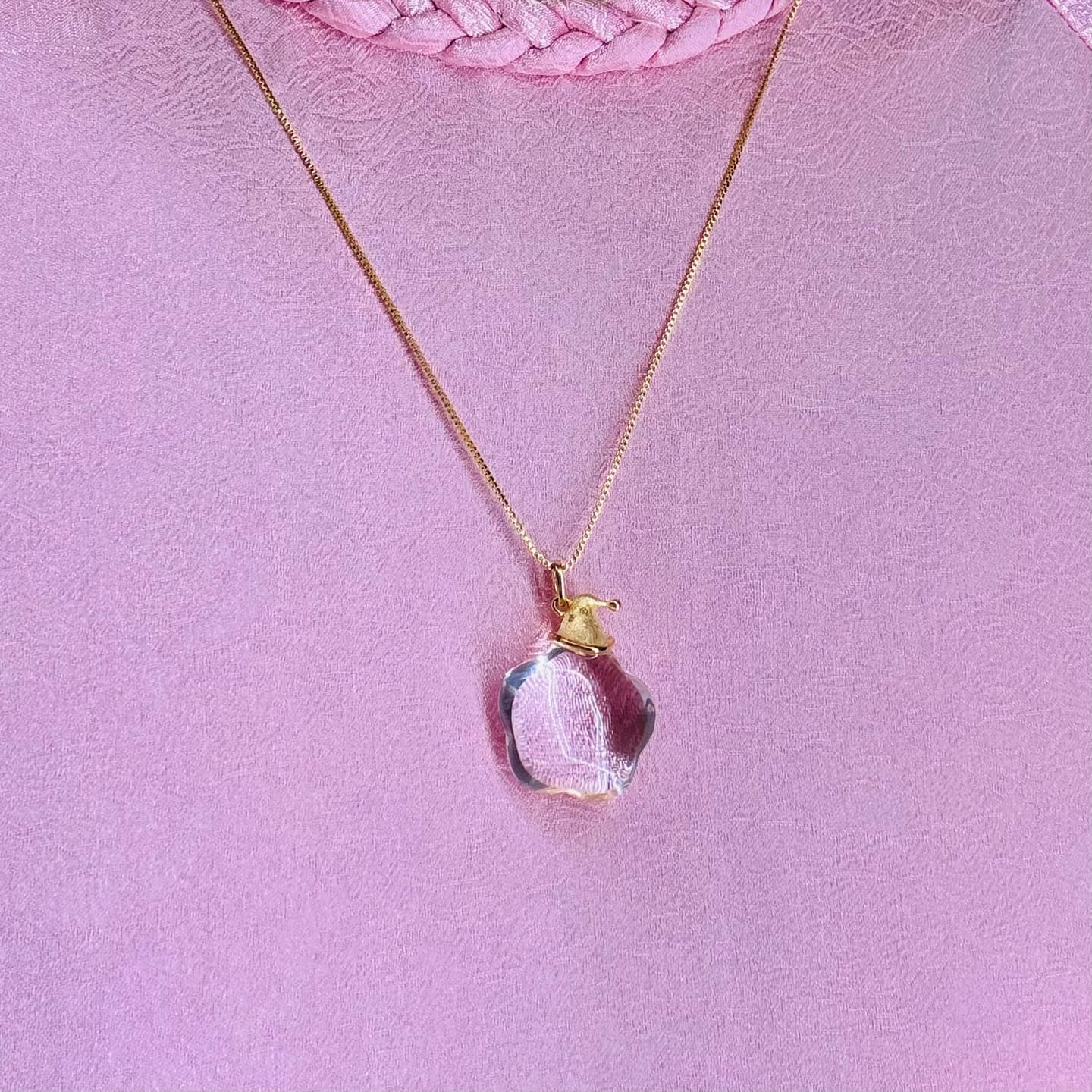 Customer photo review of Lunather™ Little Star Clear Quartz Necklace