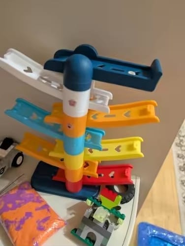 Customer photo review of RaceCascade™ – Stackable Car Racing Tower