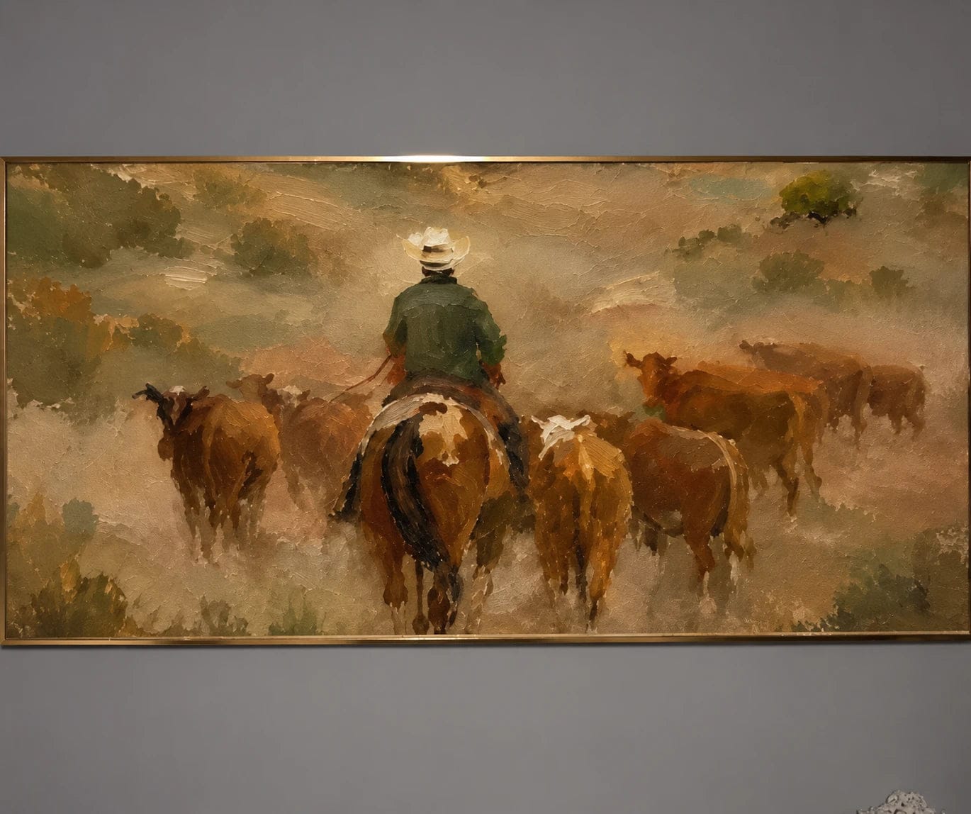 Customer photo review of Western Landscapes Art｜The Quiet Watch of the Open Range