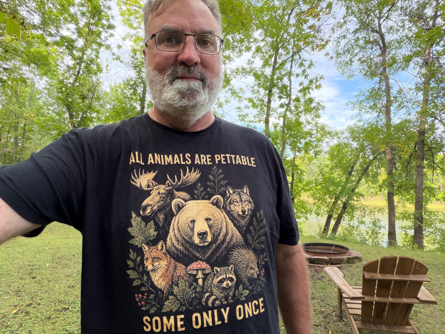 Customer photo review of Pettable Once T-Shirt