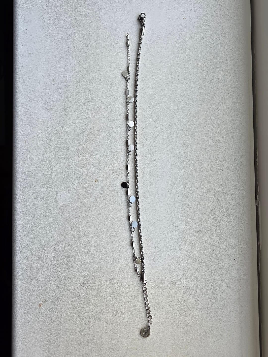 Customer photo review of Double rope anklet