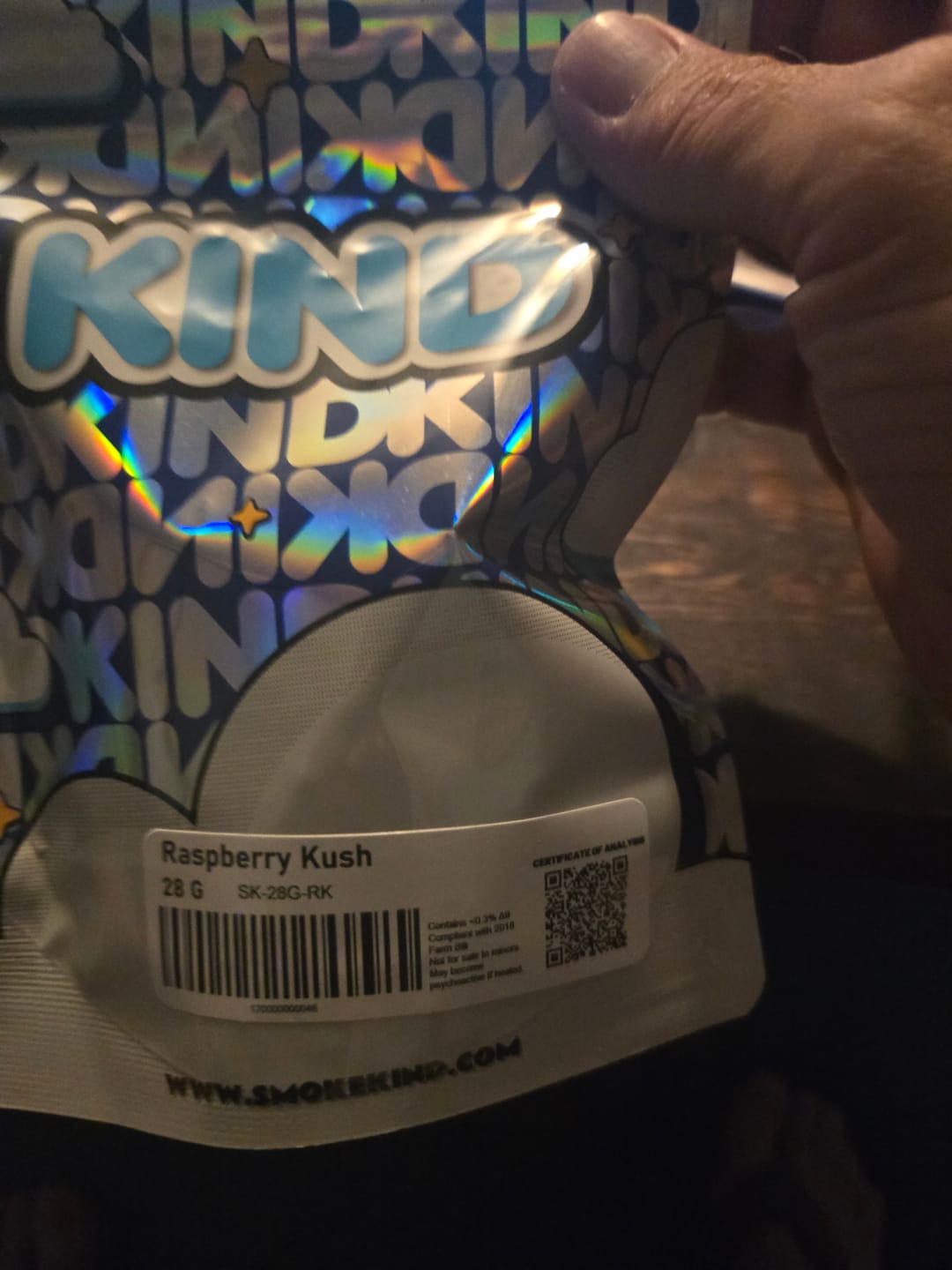 Customer photo review of Raspberry Kush - 28 Grams - Indica