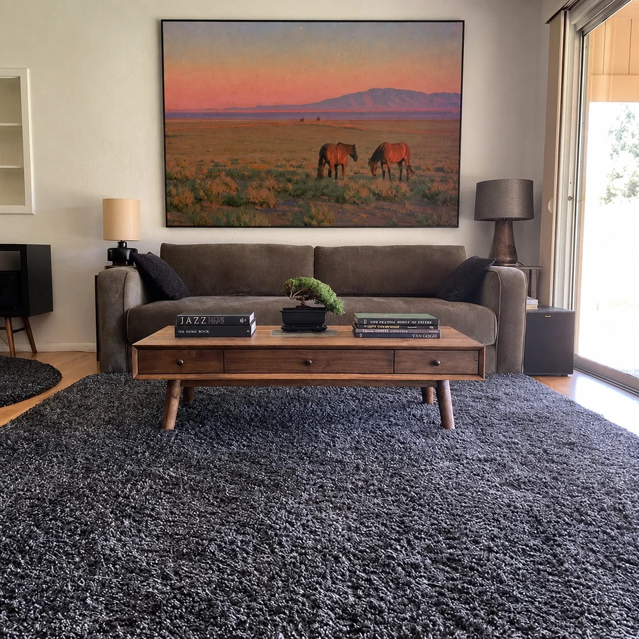 Customer photo review of Western Horse Art｜Wild Horses at Sunset Over the Desert Plains