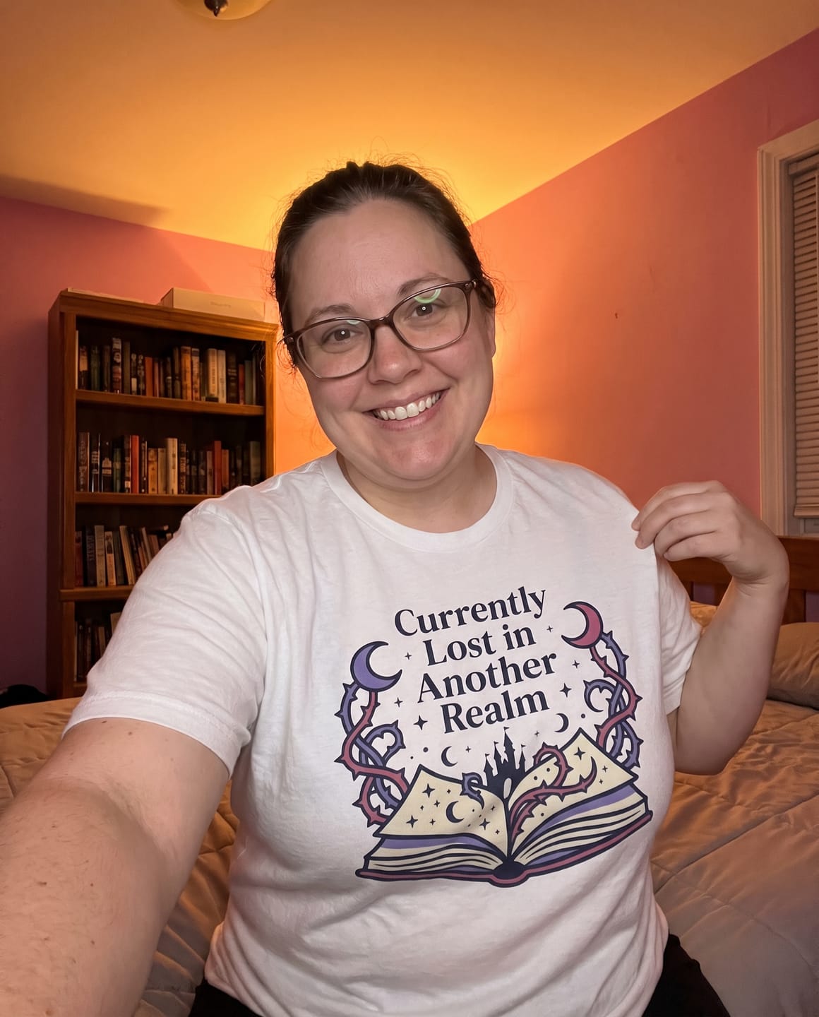 Customer photo review of Chapter Chaser T-Shirt