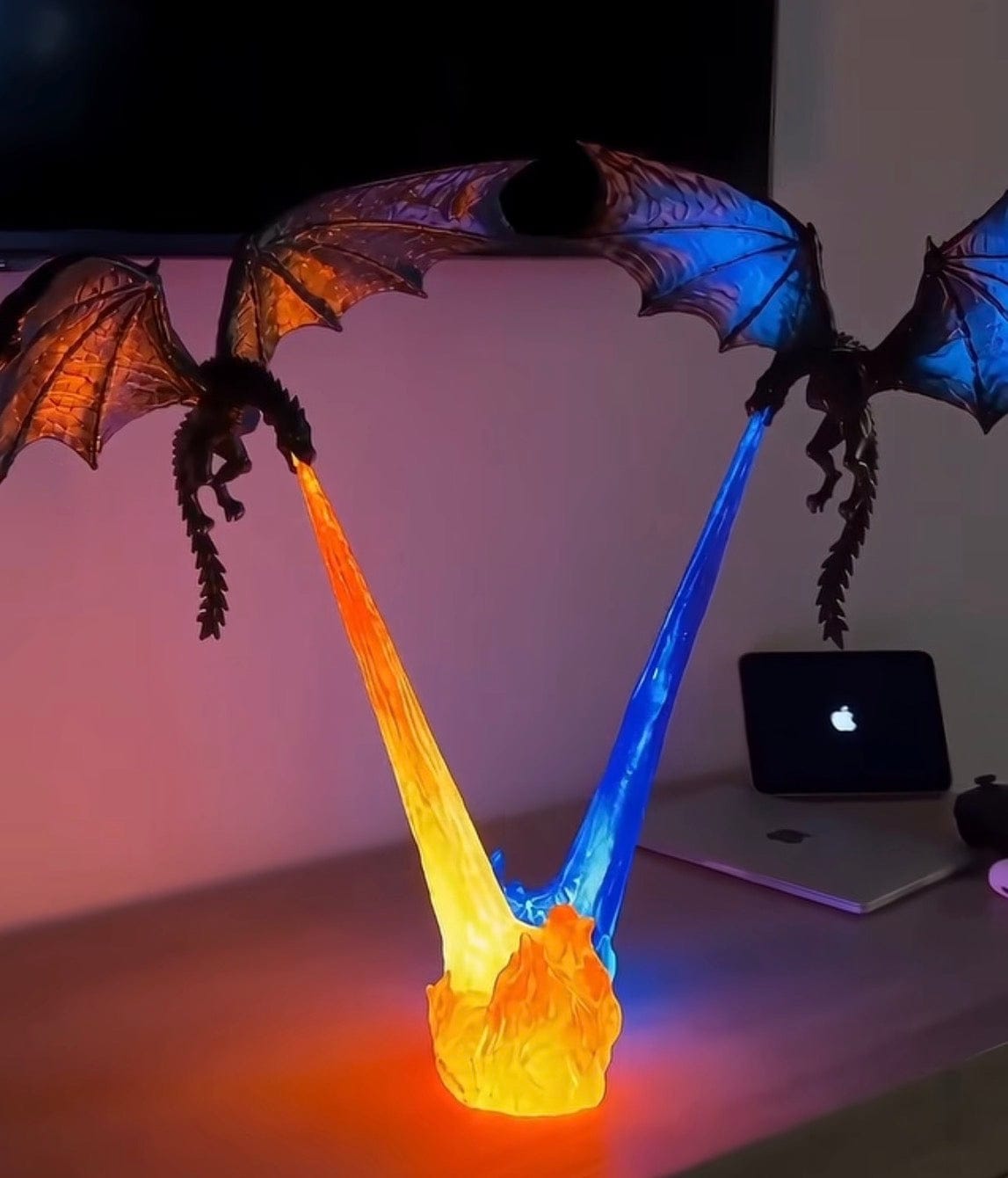 Customer photo review of Dragon flame lamp