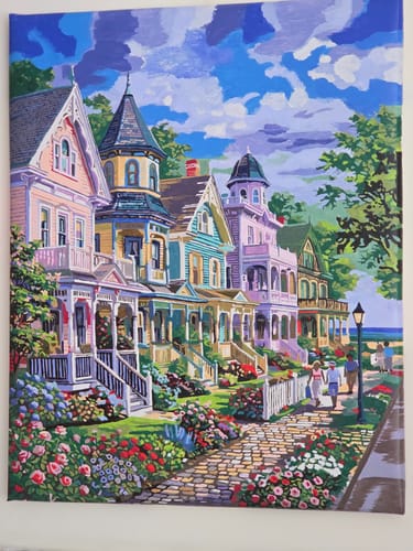 Customer photo review of Cape May Victorian (Paint by Numbers)
