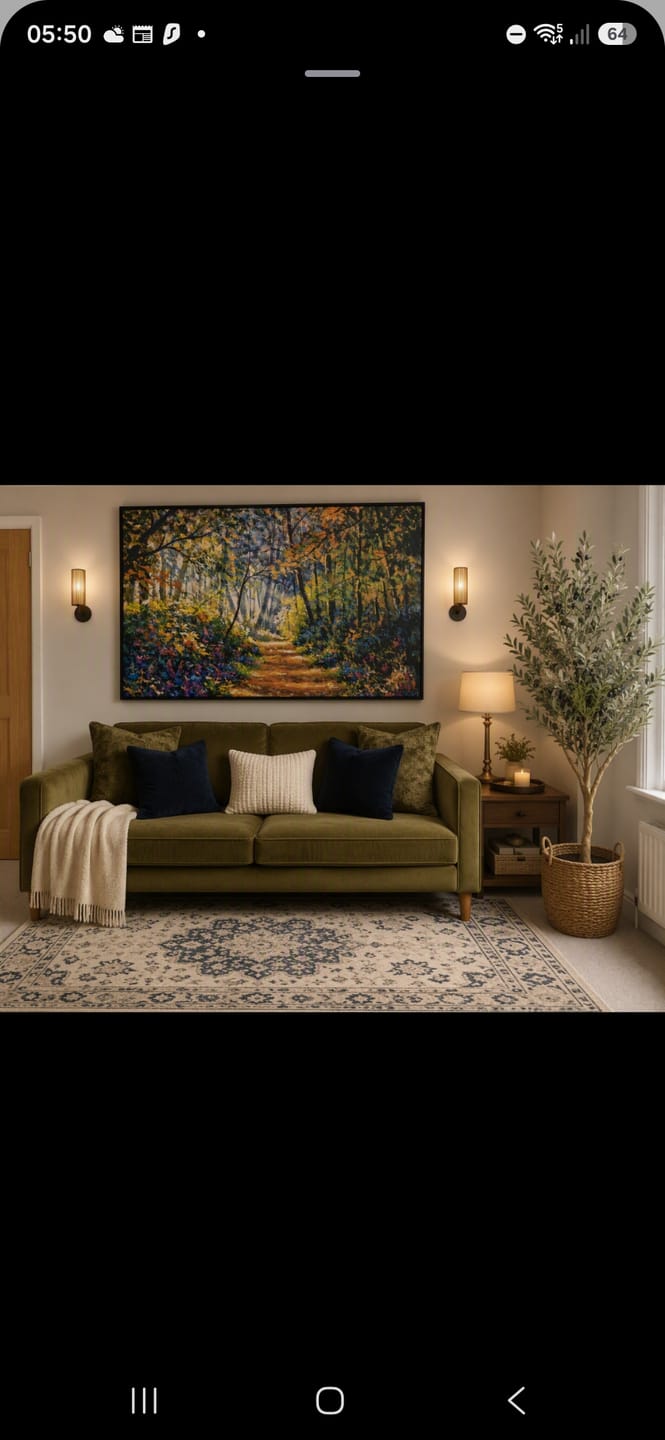 Customer photo review of The Secret Garden Oversized Canvas Print