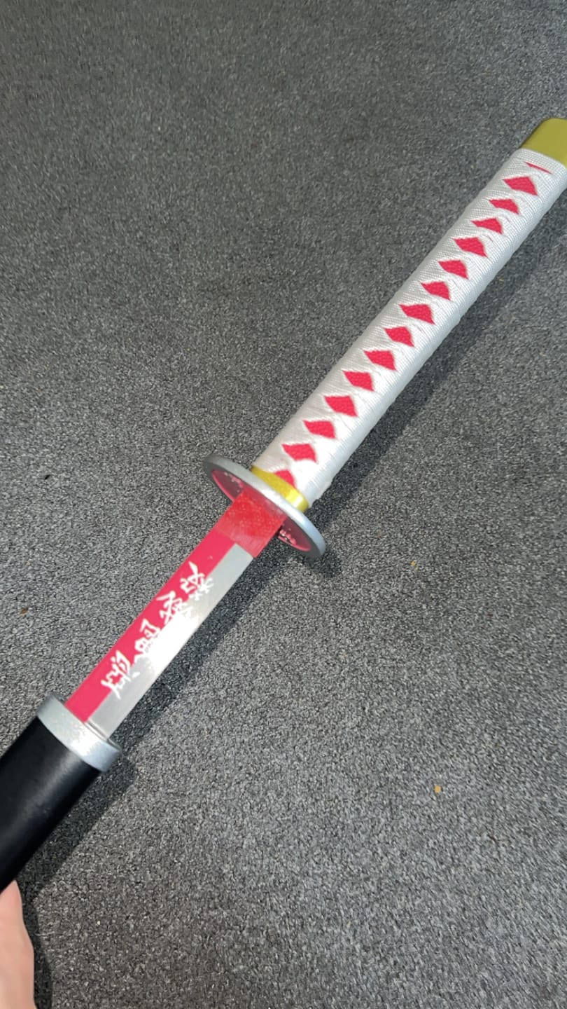Customer photo review of Demon Slayer Kanao Tsuyuri Metal Katana Sword