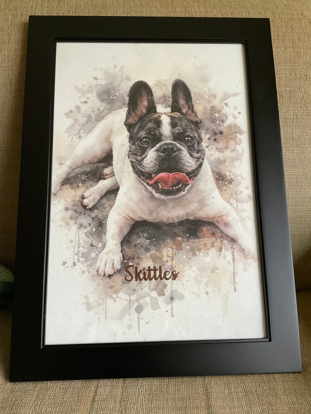 Customer photo review of Personalized Poster - Watercolor Realistic Portrait