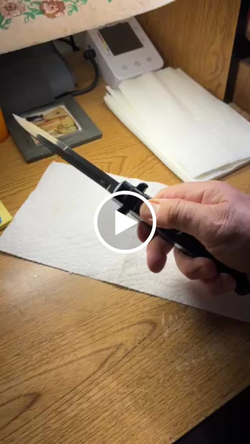 Customer video review of 11" VT Don D/A OTF  - Black Marble